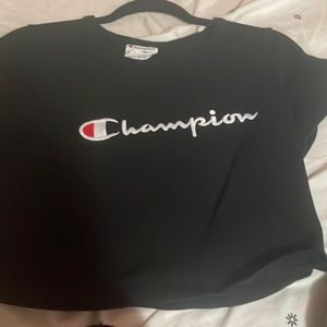 cropped barley worn champion t